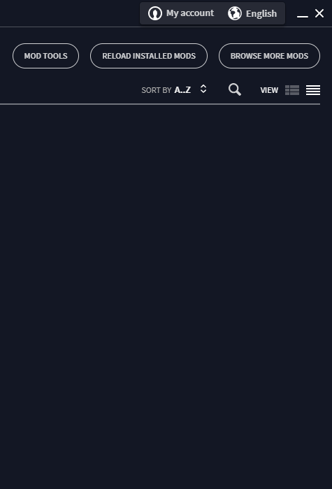 Mod Toolsを開く